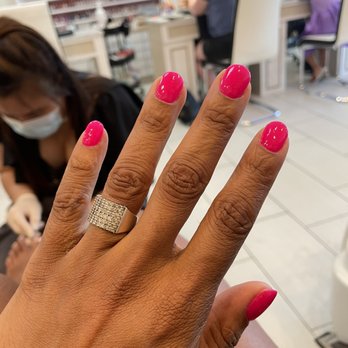 Gloss & Feathers - Loving the vibrant pink!!! - Nail Salons Near Me - Phoenix, Arizona