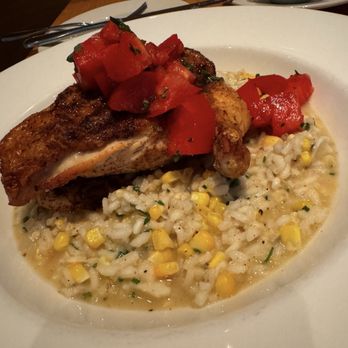 Roots Restaurant and Bar - Roasted Mary's Organic Chicken Breast w/ sweet corn risotto - New American Near Me - Camas, Washington Roots Restaurant and Bar - Roasted Mary's Organic Chicken Breast w/ sweet corn risotto - New American Near Me - Camas, Washington