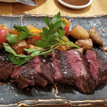 Kokkaku - American wagyu kainomi steak (8oz - medium rare) - part of the $35 Seattle Restaurant Week dinner (November 11, 2020) - New American Near Me - Seattle, Washington