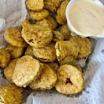 River's Edge Cafe - Deep-Fried Pickle Chips - Burgers Near Me - Saint Albans, West Virginia River's Edge Cafe - Deep-Fried Pickle Chips - Burgers Near Me - Saint Albans, West Virginia