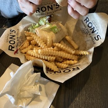 Ron's Original Bar & Grille - Chicken wrap with fries - American Near Me - Exton, Pennsylvania Ron's Original Bar & Grille - Chicken wrap with fries - American Near Me - Exton, Pennsylvania