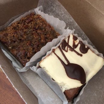 Brown Butter Creations - Pecan bar and chocolate cheesecake - Bakeries Near Me - Glastonbury, Connecticut Brown Butter Creations - Pecan bar and chocolate cheesecake - Bakeries Near Me - Glastonbury, Connecticut