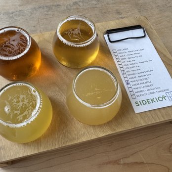 Sidekick Brewing - Flight of beer~ - Brewpubs Near Me - Chilliwack, British Columbia