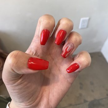 JB nails - This is my most recent set, hand painted the flame and it looks so dope!! - Nail Technicians Near Me - San Diego, California JB nails - This is my most recent set, hand painted the flame and it looks so dope!! - Nail Technicians Near Me - San Diego, California