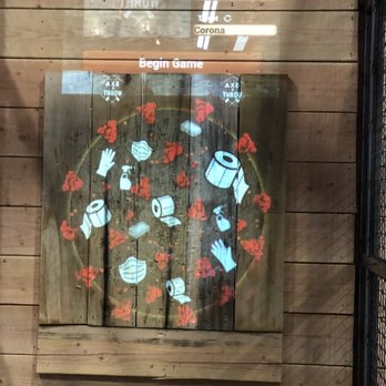 Axe & Throw - Covid target - Axe Throwing Near Me - Sparks, Nevada