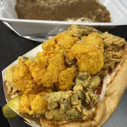 Oyster and Shrimp Poboy