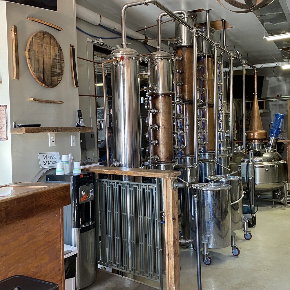 Four Finger Distillery - Still from the tasting room. - Cocktail Bars Near Me - Indianapolis, Indiana Four Finger Distillery - Still from the tasting room. - Cocktail Bars Near Me - Indianapolis, Indiana