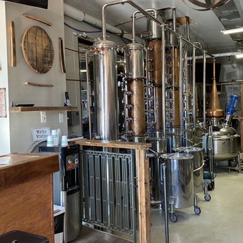 Four Finger Distillery - Still from the tasting room. - Cocktail Bars Near Me - Indianapolis, Indiana Four Finger Distillery - Still from the tasting room. - Cocktail Bars Near Me - Indianapolis, Indiana