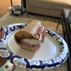The D'Angelo (with onions added) -- only half the sandwich is pictured!