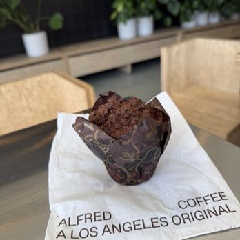 Alfred Coffee - Chocolate raspberry muffin (vegan + gluten-free) - Coffee & Tea Near Me - Los Angeles, California