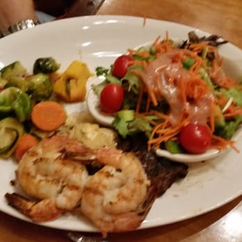 Greg's Grill - Steak and prawns. - Steakhouses Near Me - Bend, Oregon