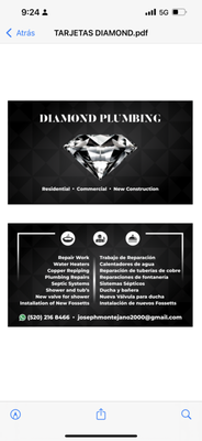 Diamond plumbing Logo