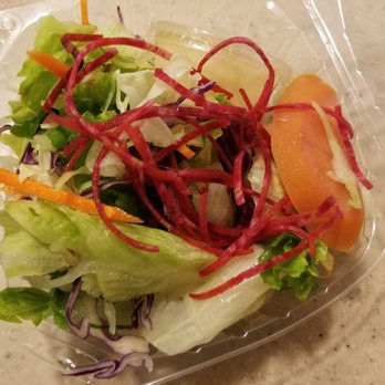 Sakebomb - Sake Bomb, Sunnyvale - Side Salad that comes with Sushi Moriawase - Sushi Bars Near Me - Sunnyvale, California