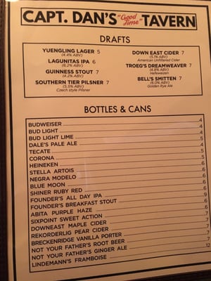 Menu photo 5 Captain Dan's Good Time Tavern Brooklyn, NY