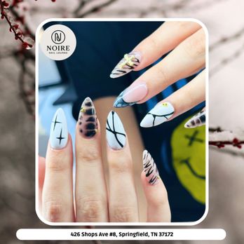 Noire Nail Lounge - Minimalist at heart, but make it art. Experience a set that proves sometimes the smallest details make the loudest statement. - Nail Salons Near Me - Springfield, Tennessee Noire Nail Lounge - Minimalist at heart, but make it art. Experience a set that proves sometimes the smallest details make the loudest statement. - Nail Salons Near Me - Springfield, Tennessee