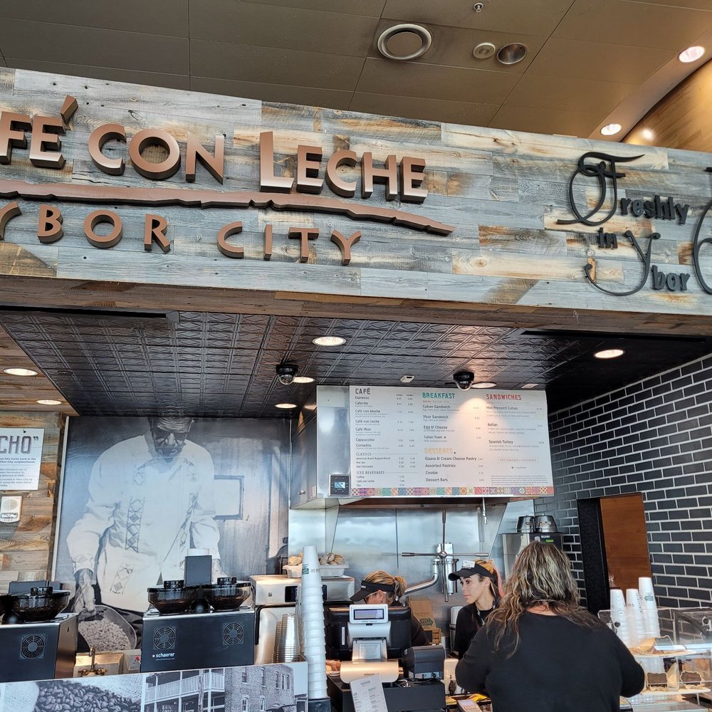 the interior of a coffee shop