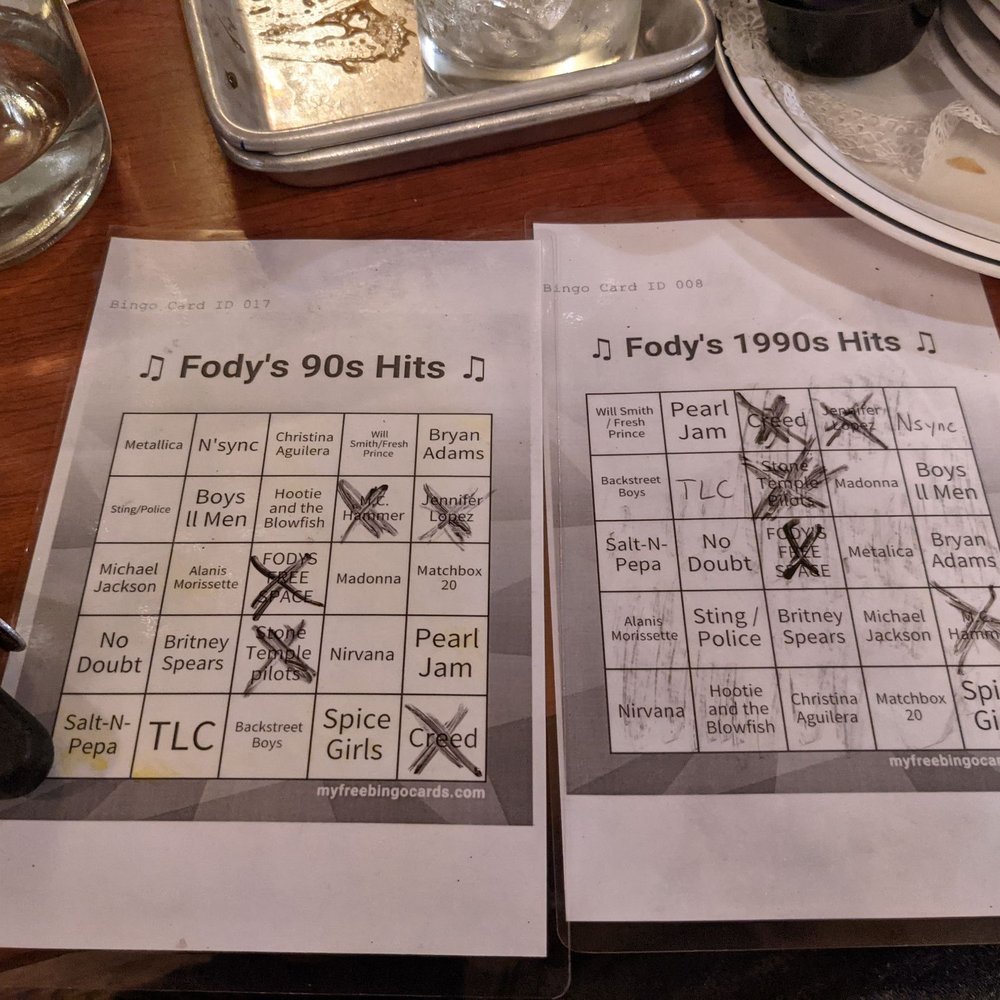 Fody's Great American Tavern - Musical bingo! I did not win. :( - American Near Me - Derry, New Hampshire