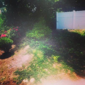 Grandson’s Yard Work - Before - Landscaping Near Me - Hyannis, Massachusetts