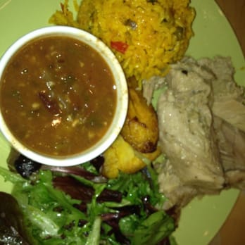 Parada 22 - The pork leg with Spanish rice and red beans. Do delicious!! - Latin American Near Me - San Francisco, California