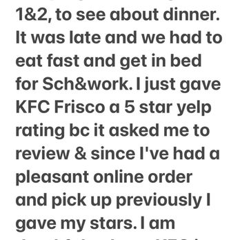 KFC - Receipt - Fast Food Near Me - Frisco, Colorado
