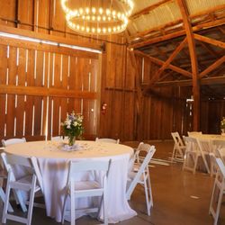 Tar Creek Ranch - Inside of the barn where dinner was served