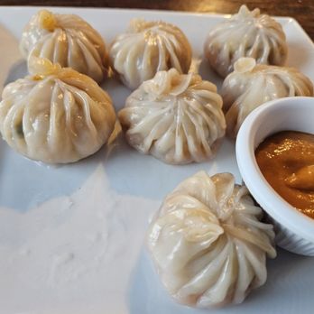 Momo Palace - Steamed Momo - Somebody ate one before the pic! - Soup Near Me - Worcester, Massachusetts