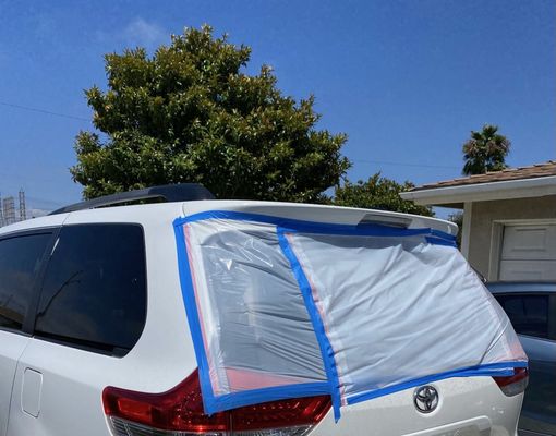 Back Glass Replacement for 2013 Toyota Sienna - Costumer contacted us about a broken rear window on their 2013 Toyota Sienna. Our team quickly assessed the damage and recommended a full replacement.
We sourced premium glass and preformed the replacement at the costumers location, making sure to clean up all broken glass and ensure the windows seals were secure. The client was impressed by our quick response and efficient service. Back Glass Replacement for 2013 Toyota Sienna - Costumer contacted us about a broken rear window on their 2013 Toyota Sienna. Our team quickly assessed the damage and recommended a full replacement.
We sourced premium glass and preformed the replacement at the costumers location, making sure to clean up all broken glass and ensure the windows seals were secure. The client was impressed by our quick response and efficient service.