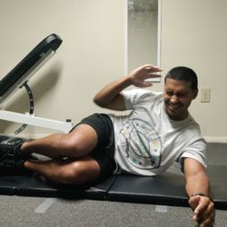 This is the end position for a side crunch