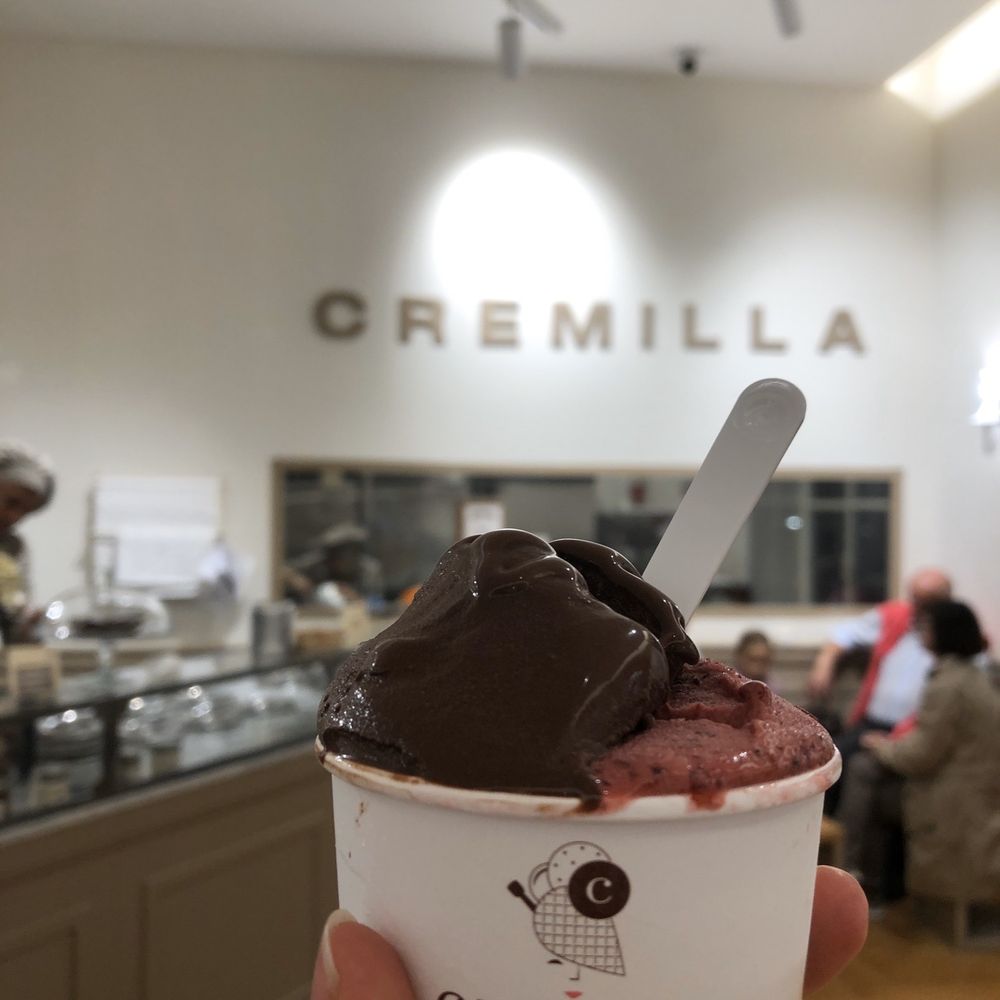 Gelateria Cremilla - Vegan dark chocolate and mixed berry gelato - Desserts Near Me - Rome, RM
