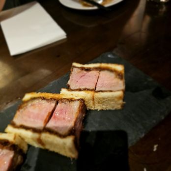 Bar Moga - Katsu Sando. $26. A bit pricey but high quality - Cocktail Bars Near Me - New York, New York