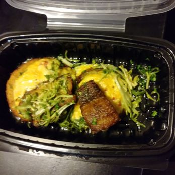 Noble Crust - Fried green tomatoes topped with pimento cheese and pork belly - Southern Near Me - Tampa, Florida