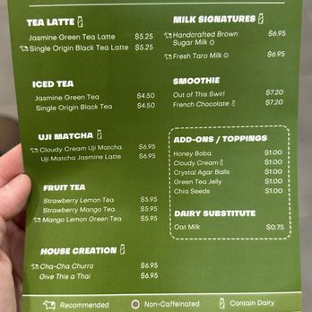 Milksha Great Mall - Menu November 2025 - Coffee & Tea Near Me - Milpitas, California