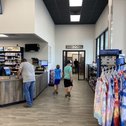 Valero - Far right view, at entrance. Restrooms at end of hall.