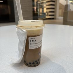 Ten One Tea House - Brown Sugar Fresh Milk (Boba Included) w/ foam