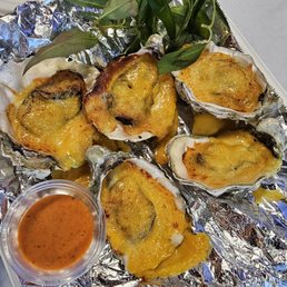 Grill Oyster with Green Onion Grill Oyster with Green Onion