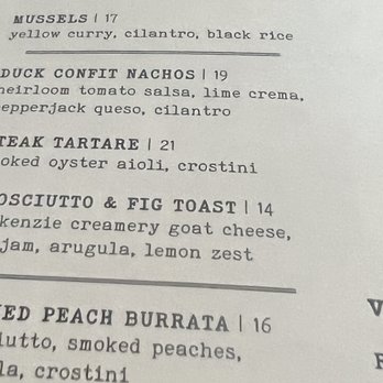 The Reserve - Menu - Tapas/Small Plates Near Me - Chagrin Falls, Ohio