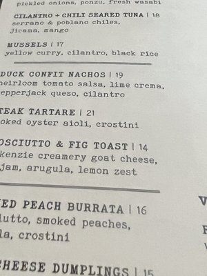 Menu photo 3 The Reserve Chagrin Falls, OH