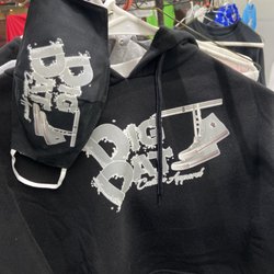 Digdat Custom Apparel - Custom made Digdat hoodie for women with mask