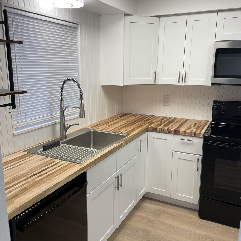 Roger's Repair - designed and installed new kitchen cabinets and layout - Handyman Near Me Roger's Repair - designed and installed new kitchen cabinets and layout - Handyman Near Me