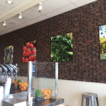 Jamba - 8/23/16 (tues): Nice photos are up on their accented brick wall - Juice Bars & Smoothies Near Me - Foothill Ranch, California Jamba - 8/23/16 (tues): Nice photos are up on their accented brick wall - Juice Bars & Smoothies Near Me - Foothill Ranch, California