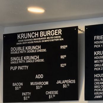 Krunch Burger - Menu - Burgers Near Me - La Mirada, California