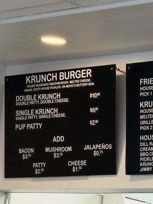 Menu photo 1 Krunch Burger La Mirada, CA