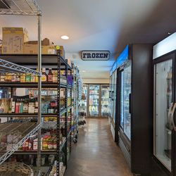 Rodeo General Store - Racks of many Maui produced goods