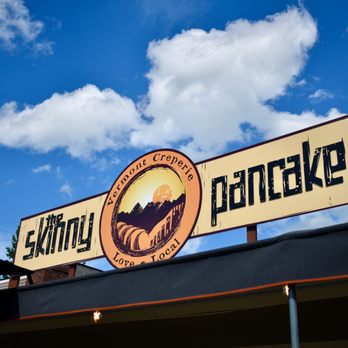 The Skinny Pancake - the sign - Salad Near Me - Stowe, Vermont The Skinny Pancake - the sign - Salad Near Me - Stowe, Vermont