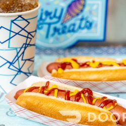 Dairy Treats - Hot Dog Meal (2 Hot dogs & drink )