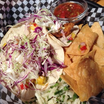 Robins Restaurant - Beer battered fish tacos - New American Near Me - Cambria, California Robins Restaurant - Beer battered fish tacos - New American Near Me - Cambria, California