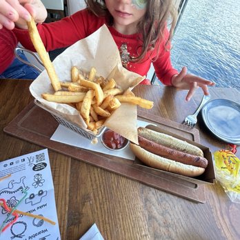Paddlefish - Kids hot dog and fries - Seafood Near Me - Orlando, Florida Paddlefish - Kids hot dog and fries - Seafood Near Me - Orlando, Florida