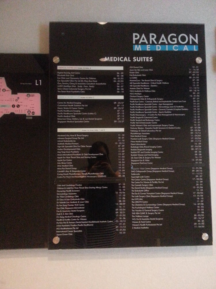 PARAGON MEDICAL CENTRE Updated September 2024 290 Orchard Rd