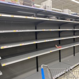 Wet cat food aisle. Completely bare shelves! Same with cat litter...Go somewhere else. This store sucks Wet cat food aisle. Completely bare shelves! Same with cat litter...Go somewhere else. This store sucks