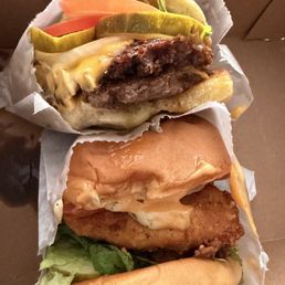 ShackBurger and Chicken Shack